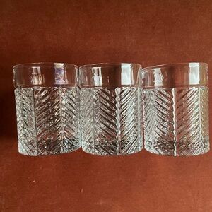 Ralph Lauren Set of Three Herringbone Old Fashioned